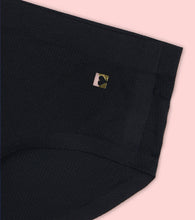 Load image into Gallery viewer, Enamor IP02 Innovations Invisi, Fit Flex, No Visible Panty Lines, All Day Comfort, Mid Waist Brief Panty for Women - Breathable Lightweight Fabric, Antimicrobial with Stain Release, Bonded Free Cut, Regular Coverage -  Pack of 1 (Jet Black)
