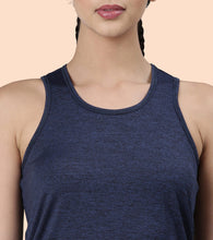 Load image into Gallery viewer, Enamor Athleisure- A308BASIC WORKOUT TANK | DRY FIT RACER TANK WITH REFECTIVE GRAPHICRELAXED FIT | REGULAR LENGTH
