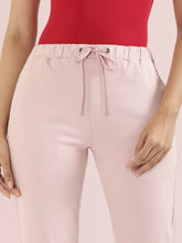 Load image into Gallery viewer, Go Colors Light Pink Cotton Poly Stretch Cuffed Joggers
