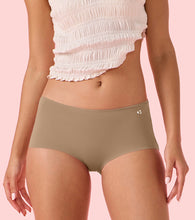 Load image into Gallery viewer, Enamor PS40 Innovations Invisi, All Day Comfort, Mid Waist Boyshorts Panty for Women - No Visible Panty Lines, Breathable, Sweat wicking, Free Cut, Full Coverage -  Pack of 1 (Honey Beige)
