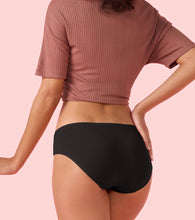 Load image into Gallery viewer, Enamor CR17 Chic Stretch Cotton, All Day Comfort, Mid Waist Hipster Panty for Women - Naturally Breathable, Antimicrobial with Stain release, Inner Elastic, Full Coverage -  Pack of 5 (Jet Black / Nude)

