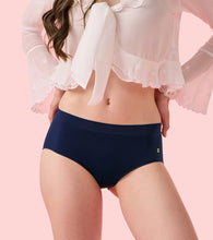 Load image into Gallery viewer, Enamor IP37 Innovations Flexi Free, Comfy Essentials, No Visible Panty Lines, All Day Comfort, Mid Waist Brief Panty for Women - Regular Coverage (Lisbon Blue)

