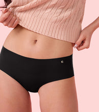Load image into Gallery viewer, Enamor PH40 Innovations Invisi, All Day Comfort, Mid Waist Hipster Panty for Women - No Visible Panty Lines, Sweat wicking, Free Cut, Full Coverage -  Pack of 1 (Jet Black)
