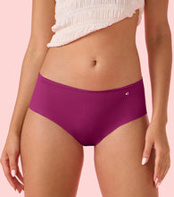 Load image into Gallery viewer, Enamor PH40 Innovations Invisi, All Day Comfort, Mid Waist Hipster Panty for Women - No Visible Panty Lines, Sweat wicking, Free Cut, Full Coverage -  Pack of 1 (Queen Pink)
