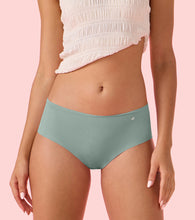 Load image into Gallery viewer, Enamor PH40 Innovations Invisi, All Day Comfort, Mid Waist Hipster Panty for Women - No Visible Panty Lines, Sweat wicking, Free Cut, Full Coverage -  Pack of 1 (Jadeite)
