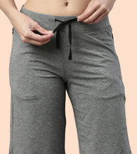 Load image into Gallery viewer, Enamor Mid Rise Knee length Drawstring Closure City Shorts For Women - Slim Fit, Soft and Breathable Cotton - E044 (Mediumgrey Melange)
