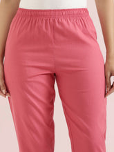 Load image into Gallery viewer, Go Colors Coral Cotton Pencil Pant
