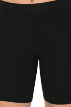 Load image into Gallery viewer, Amante Smooth Mid-thigh Cotton Shortie Liner (Pack of 2) - Black-Black 76902
