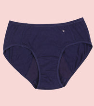 Load image into Gallery viewer, Enamor IP12 Bamboo Cotton Period Panty - Mid Waist, Full Back Coverage, Extended Protective Lining  with Extra Layer at the Crotch - Eclipse
