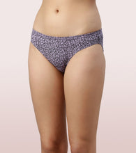 Load image into Gallery viewer, Enamor CB03 Chic Cotton, All Day Comfort, Low Waist Bikini Panty for Women - Naturally Breathable, Antimicrobial with Stain release, Inner Elastic, Regular Coverage -  Pack of 3 (Multicolorprint)
