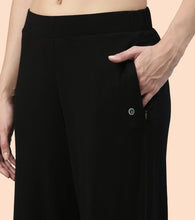 Load image into Gallery viewer, Enamor Mid Rise Crop length Slip on  Shop In Culotte For Women - Relaxed Fit, Super Soft - E064 (Jet Black)
