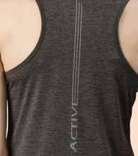 Load image into Gallery viewer, Enamor Athleisure- A308BASIC WORKOUT TANK | DRY FIT RACER TANK WITH REFECTIVE GRAPHICRELAXED FIT | REGULAR LENGTH
