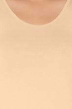Load image into Gallery viewer, Amante Broad Strapped Body Hugging Cotton Tank Top (Pack of 2) - Nude-White 76802
