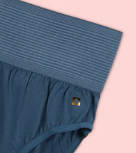 Load image into Gallery viewer, Enamor CW01 Cotton Classic, All Day Comfort, High Waist Brief - Breathable, Antimicrobial with Stain Release, Outer Brushed Wide Elastic, Full Coverage -  Pack of 1 (Orion Blue)
