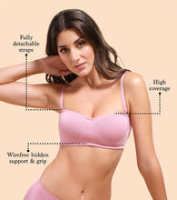 Load image into Gallery viewer, Enamor Strapless and Multiway Styling Women's Everyday Cotton Tube Bra - Perfect Shaping, Non-Padded, Wirefree, High-Coverage - A019
