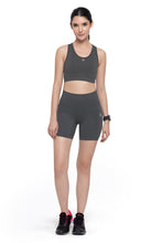 Load image into Gallery viewer, Amante Reversible Low Impact Sports Bra - Gray Pinstripe 17111
