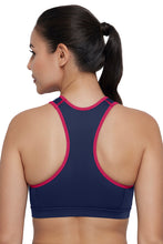 Load image into Gallery viewer, Amante Energize Medium Impact Bra - Medieval Blue 83001
