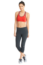 Load image into Gallery viewer, Amante Racerback Padded Non-Wired High Impact Sports Bra - Molten Lava 17117

