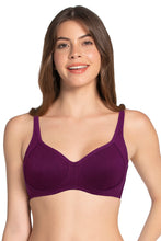 Load image into Gallery viewer, Amante Cool Contour Non-padded Non-wired Support Bra - Plum Caspia 10421

