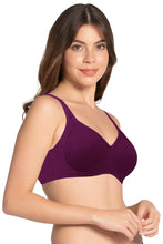 Load image into Gallery viewer, Amante Cool Contour Non-padded Non-wired Support Bra - Plum Caspia 10421
