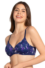 Load image into Gallery viewer, Amante Smooth Charm Padded Non-Wired T-shirt Bra - Hydrangea Floral Print 10606
