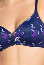 Load image into Gallery viewer, Amante Smooth Charm Padded Non-Wired T-shirt Bra - Hydrangea Floral Print 10606
