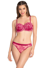 Load image into Gallery viewer, Amante Eternal Bliss Lace Thong - Granita 81702

