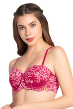 Load image into Gallery viewer, Amante Eternal Bliss Padded Wired Lace Bra - Granita 81701

