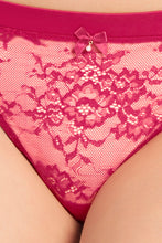 Load image into Gallery viewer, Amante Eternal Bliss Lace Thong - Granita 81702
