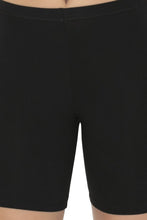 Load image into Gallery viewer, Amante Smooth Mid-thigh Cotton Shortie Liner - Black 76901
