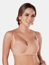 Load image into Gallery viewer, Sonari Women’s Multiway Backless Padded Wirefree Medium Coverage Cotton Rich T-Shirt Bra – BACKEYE
