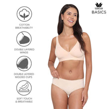 Load image into Gallery viewer, Wacoal BASICS Essentials2.0 Non-Padded Non-Wired Full Cup Everyday Wear T-shirt Bra - Beige BI03M01

