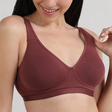 Load image into Gallery viewer, Wacoal BASICS Essentials2.0 Non-Padded Non-Wired Full Cup Everyday Wear T-shirt Bra- Dark Brown BI03M01
