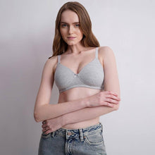 Load image into Gallery viewer, Wacoal BASICS Essentials2.0 Padded Non-wired 3/4th Cup Everyday Wear T-shirt Bra - Grey BI03M02
