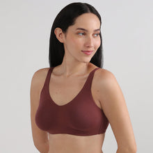 Load image into Gallery viewer, Wacoal BASICS Essentials Live In Non-padded Non-wired Full Cup Everyday Wear Cotton Blend T-shirt Bra-Dark Brown BI03M05
