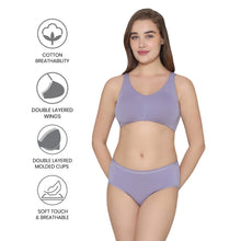 Load image into Gallery viewer, Wacoal BASICS Essentials Live In Non-padded Non-wired Full Cup Everyday Wear Cotton Blend T-shirt Bra-Lavender BI03M05
