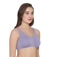 Load image into Gallery viewer, Wacoal BASICS Essentials Live In Non-padded Non-wired Full Cup Everyday Wear Cotton Blend T-shirt Bra-Lavender BI03M05

