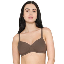 Load image into Gallery viewer, Wacoal BASICS Essentials2.0 Padded Non-wired 3/4th Cup Everyday Wear T-shirt Bra - Brown BI03M02
