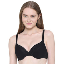 Load image into Gallery viewer, Wacoal BASICS Lite Push Up Padded Wired Half Cup Everyday Wear Push-up Bra - Black BI03N04
