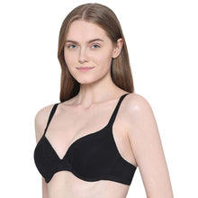 Load image into Gallery viewer, Wacoal BASICS Lite Push Up Padded Wired Half Cup Everyday Wear Push-up Bra - Black BI03N04

