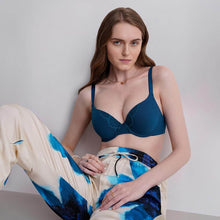 Load image into Gallery viewer, Wacoal BASICS Lite Push Up Padded Wired Half Cup Everyday Wear Push-up Bra - Teal BI03N04
