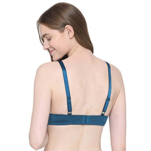 Load image into Gallery viewer, Wacoal BASICS Lite Push Up Padded Wired Half Cup Everyday Wear Push-up Bra - Teal BI03N04

