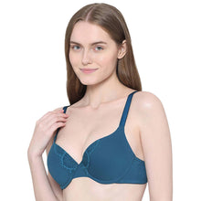Load image into Gallery viewer, Wacoal BASICS Lite Push Up Padded Wired Half Cup Everyday Wear Push-up Bra - Teal BI03N04
