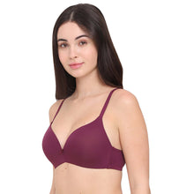 Load image into Gallery viewer, Wacoal BASICS Zoe Padded Non-wired 3/4th Cup Everyday Wear Comfort Fit T-shirt Bra - Wine BI03P02
