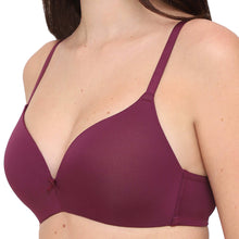 Load image into Gallery viewer, Wacoal BASICS Zoe Padded Non-wired 3/4th Cup Everyday Wear Comfort Fit T-shirt Bra - Wine BI03P02
