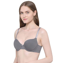 Load image into Gallery viewer, Wacoal BASICS Zoe Padded Wired 3/4th Cup Everyday Wear Comfort Fit T-shirt Bra - Grey BI03P01
