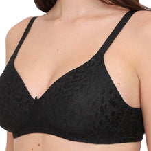 Load image into Gallery viewer, Wacoal BASICS Bliss Padded Non-wired 3/4th Cup Everyday Wear Lace T-shirt Bra - Black BI03Q01

