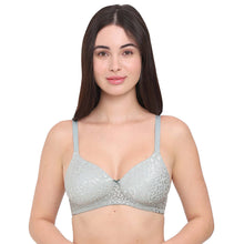 Load image into Gallery viewer, Wacoal BASICS Bliss Padded Non-wired 3/4th Cup Everyday Wear Lace T-shirt Bra - Green BI03Q01
