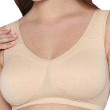 Load image into Gallery viewer, Wacoal Women’s BASICS All Ease Non-padded Non-wired Full Cup Everyday Wear Slip on Sleeping Bra-Beige BI03R01
