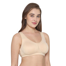 Load image into Gallery viewer, Wacoal Women’s BASICS All Ease Non-padded Non-wired Full Cup Everyday Wear Slip on Sleeping Bra-Beige BI03R01
